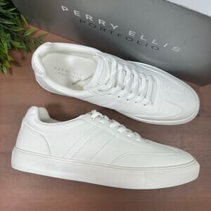 Perry Ellis Portfolio Men's Casual White Shoes Size 9.5